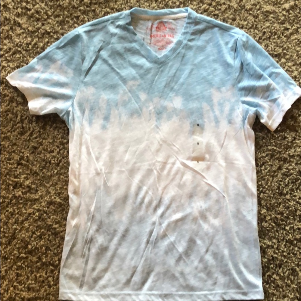 Men’s American Rag Blue/white Faded Short Sleeve